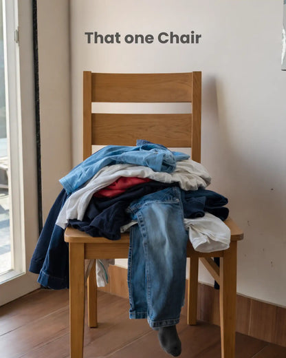 clothes on chair
